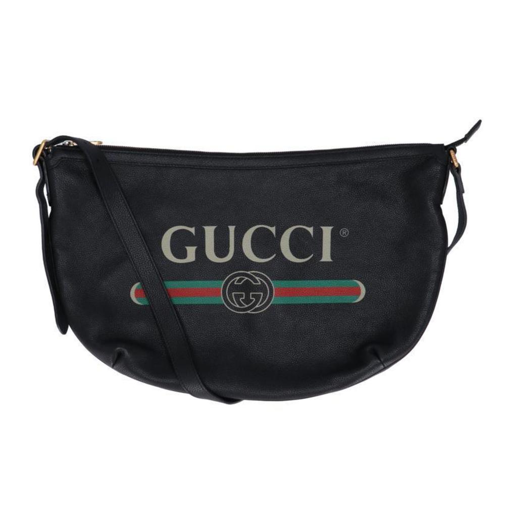 Gucci Hobo Bag Gucci Print Black